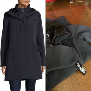Bianca Nygard Hollywood Transitional Hooded Coat-NAVY-Small
